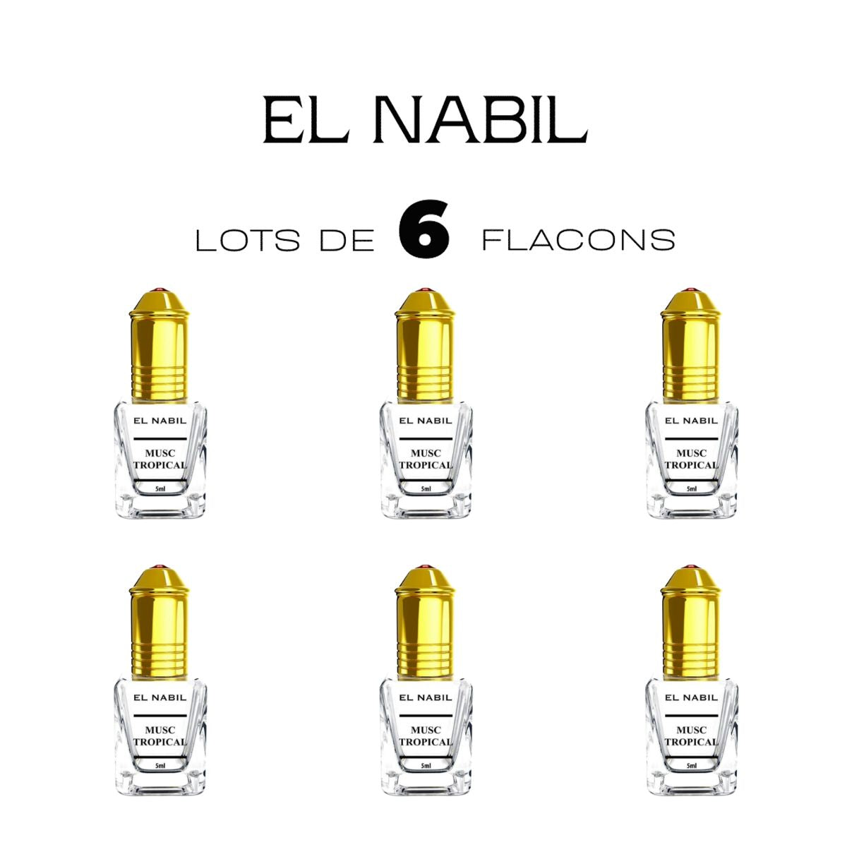 Musc Tropical 5ML Extrait de parfum sans alcool Unisexe