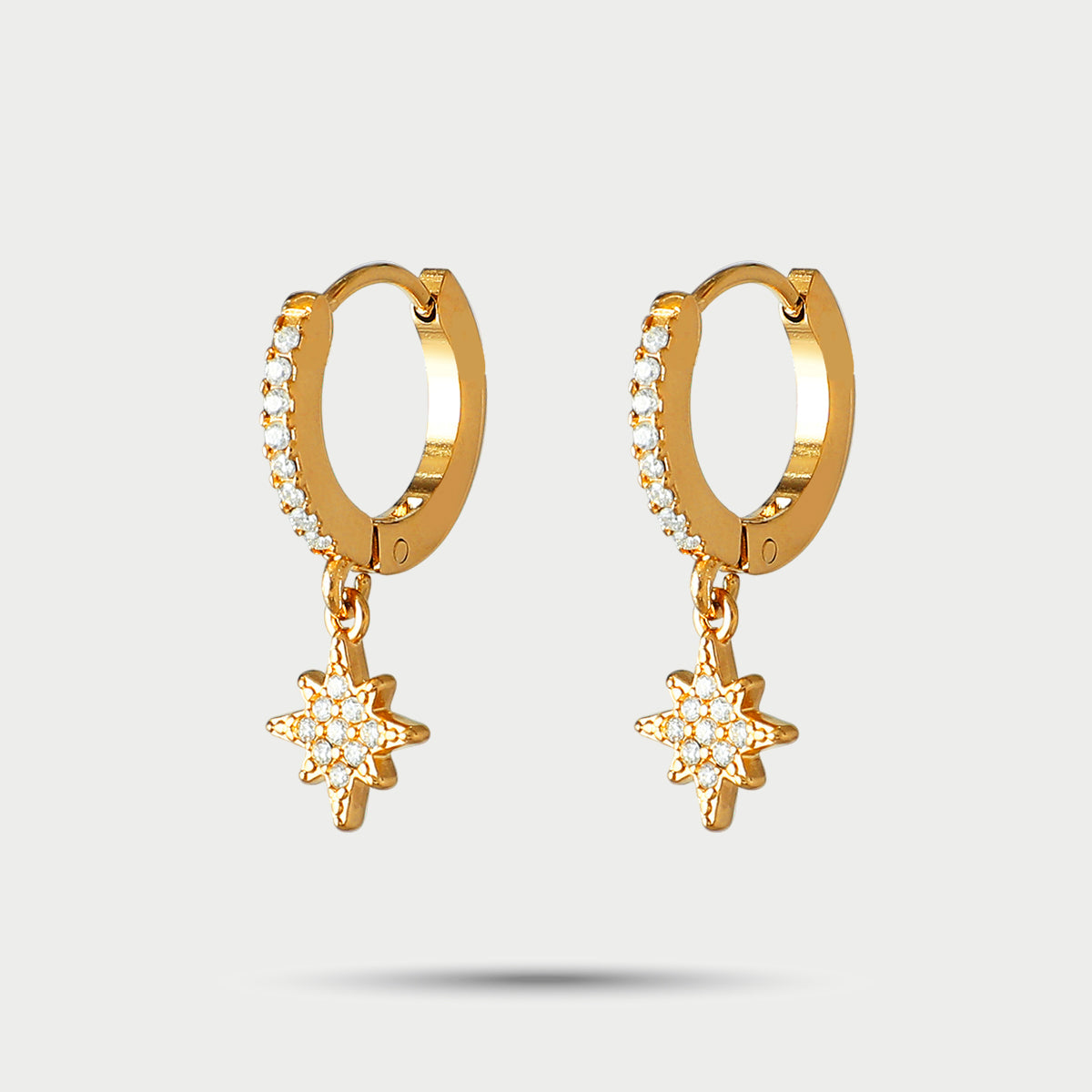 Créoles strass étoilées
