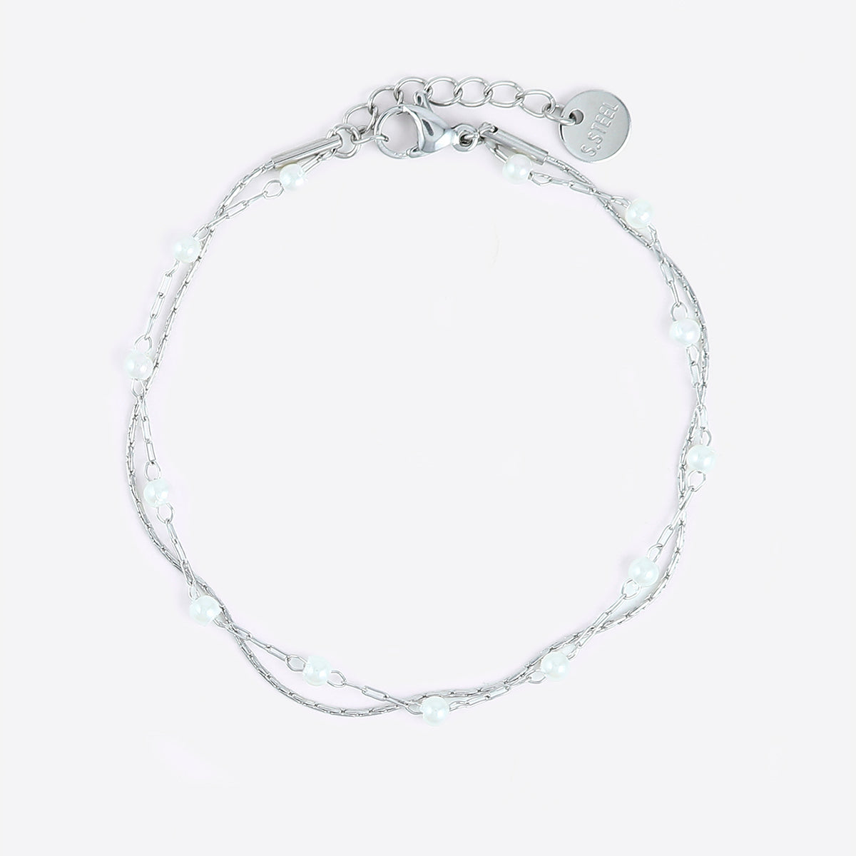 Bracelet Double Rangs Perle