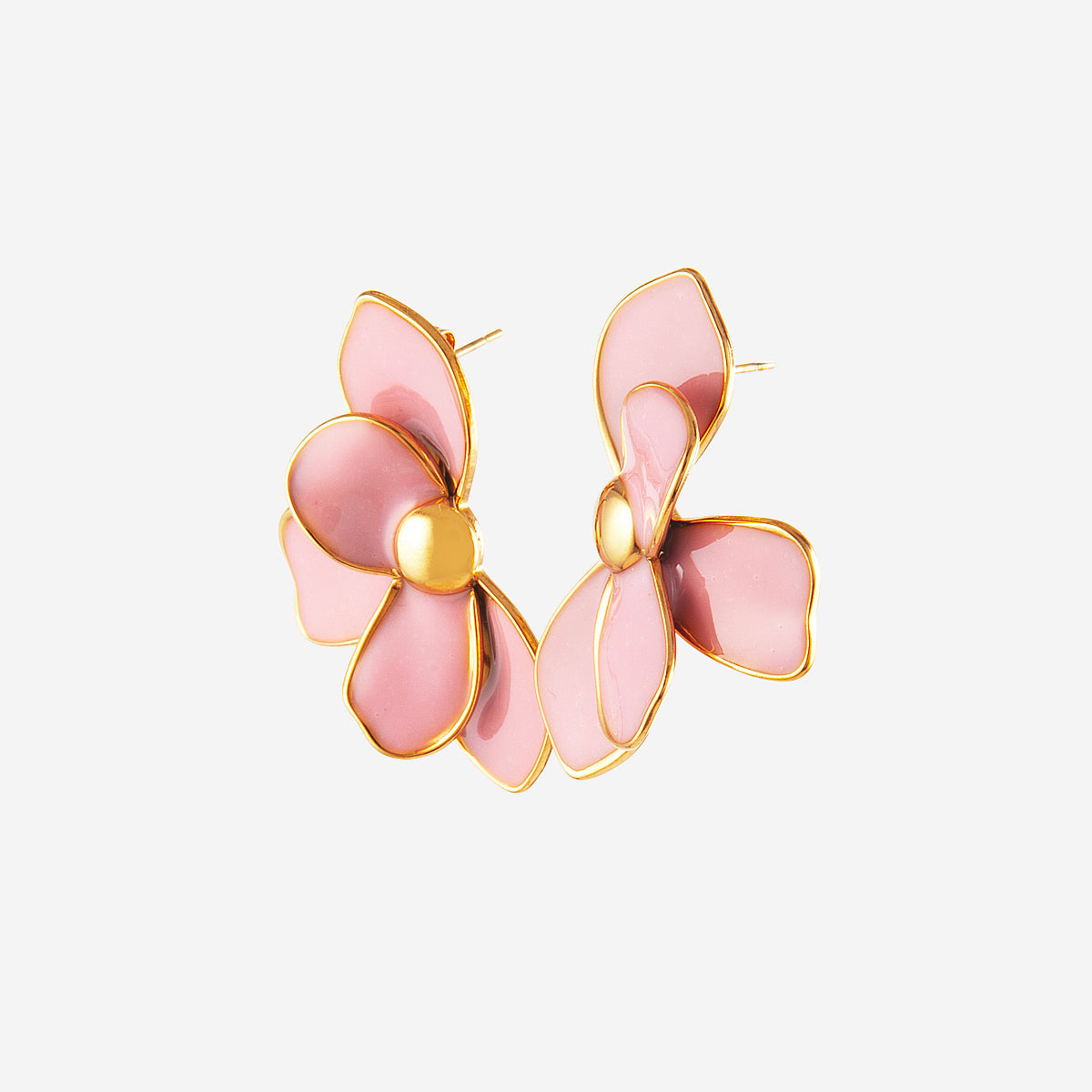 Boucles d'oreilles pétales fleur