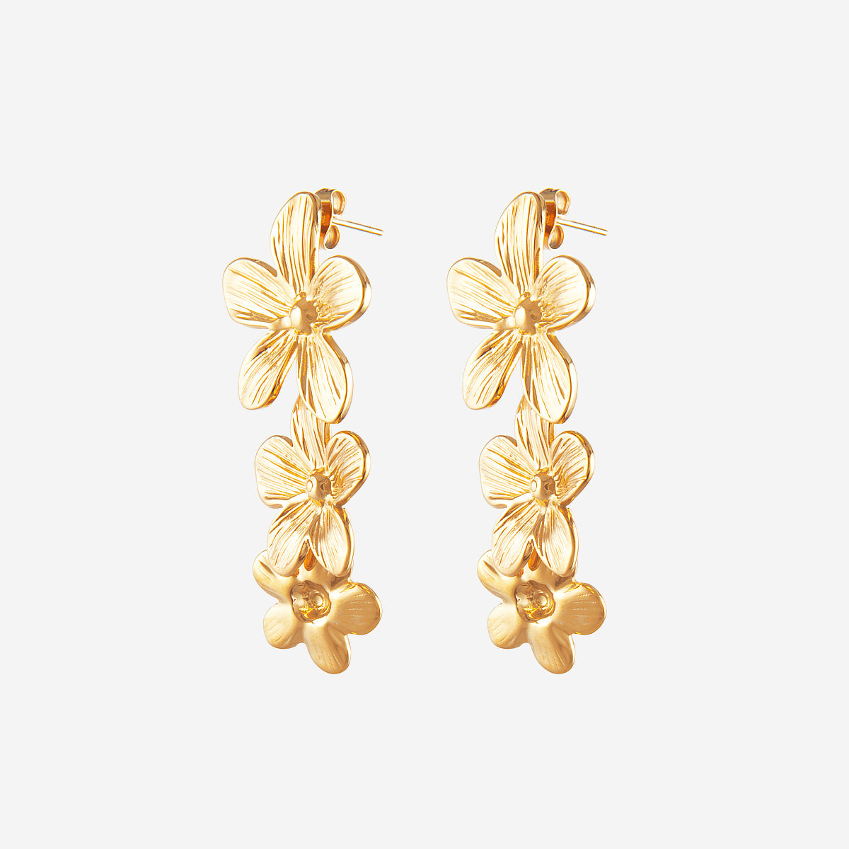 Boucles d'oreilles multi-fleurs