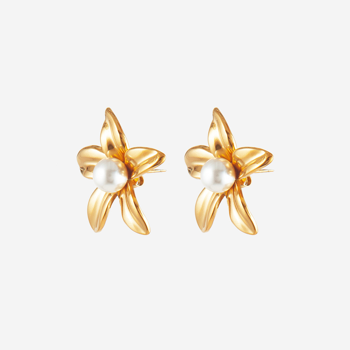Boucles d'oreilles Fleur Perle