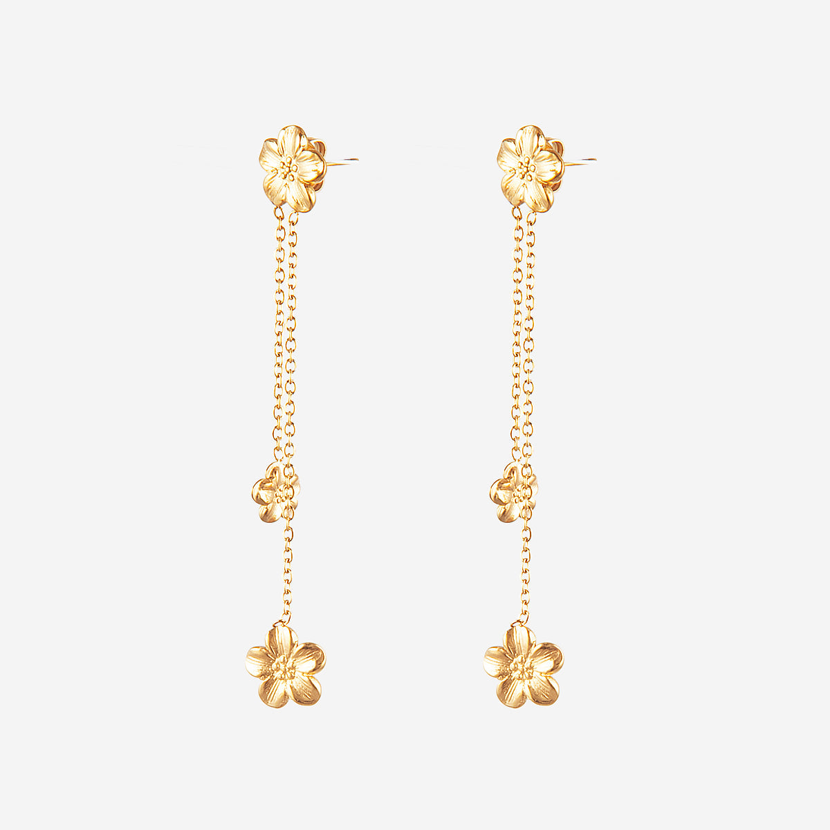Boucles d'oreilles pendantes Fleur