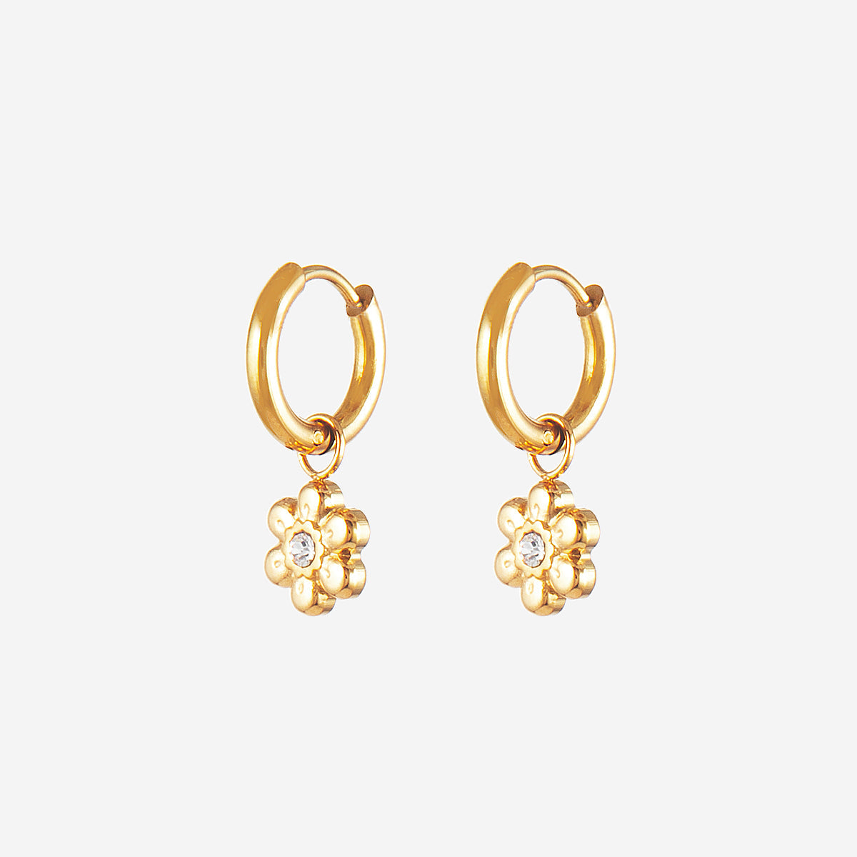 Boucles d'oreilles Pendantes Fleur