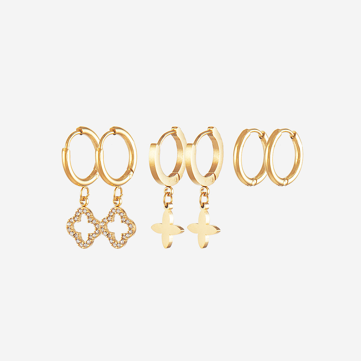 Boucles d'oreilles en set pendantes
