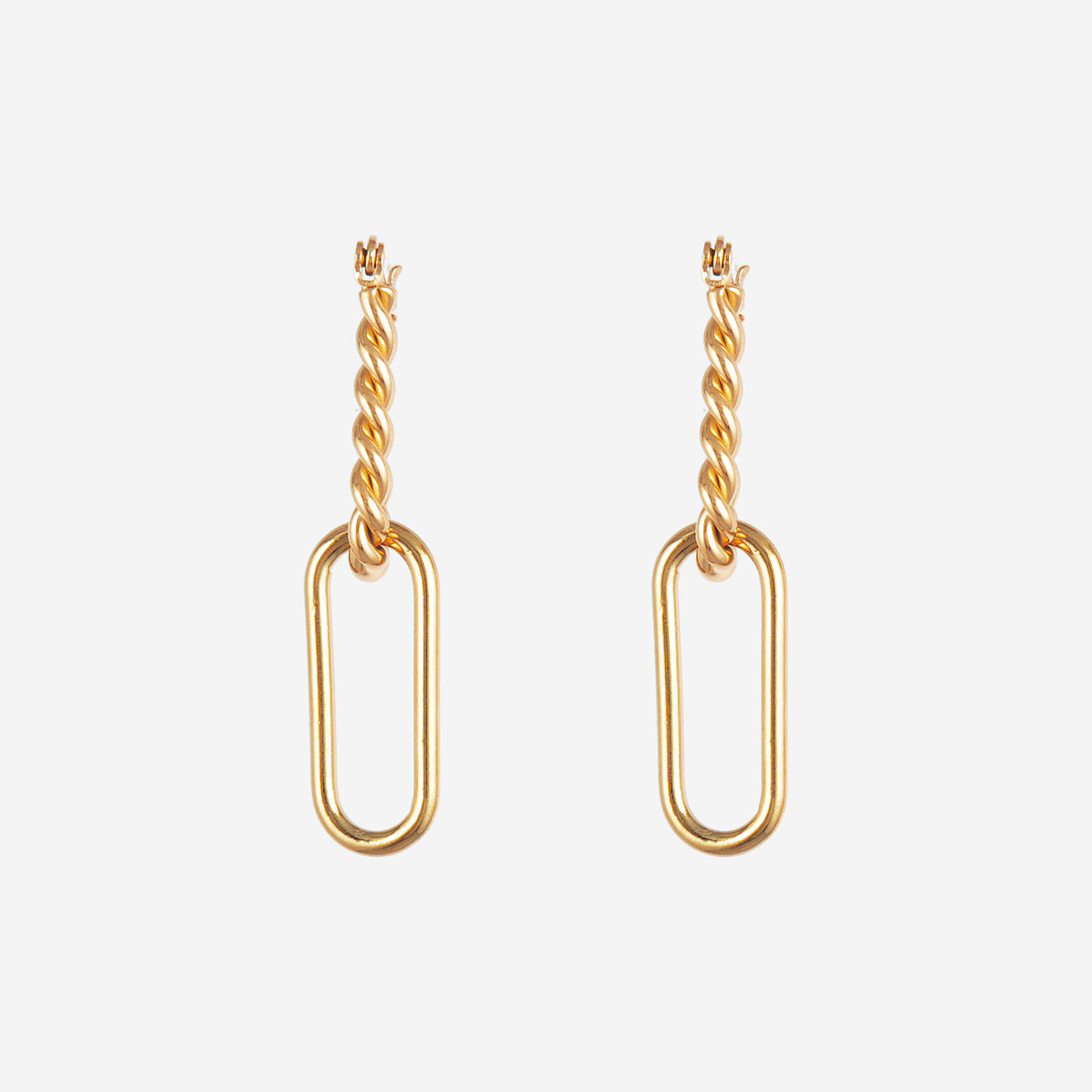 Boucles d'oreilles Chaine Entrelacée