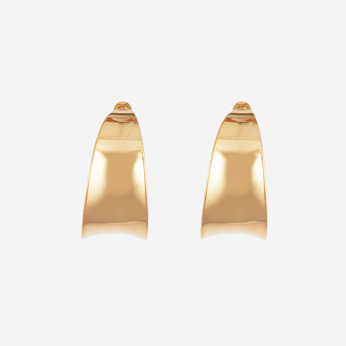 Boucles d'oreilles Ovale plaque