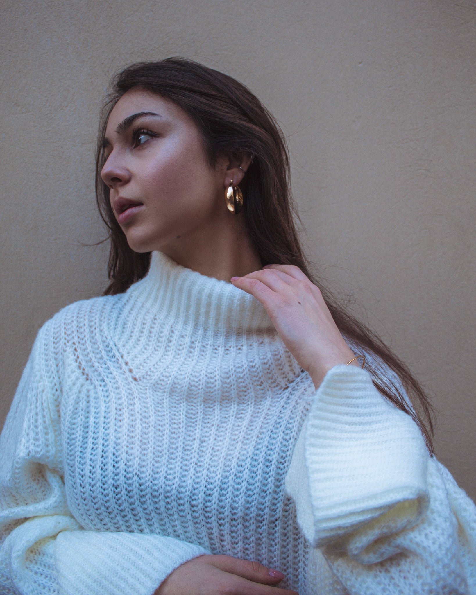 Boucles d'oreilles Ovale épaisse