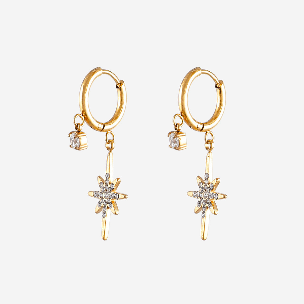 Boucles d'oreilles Pendante étoile