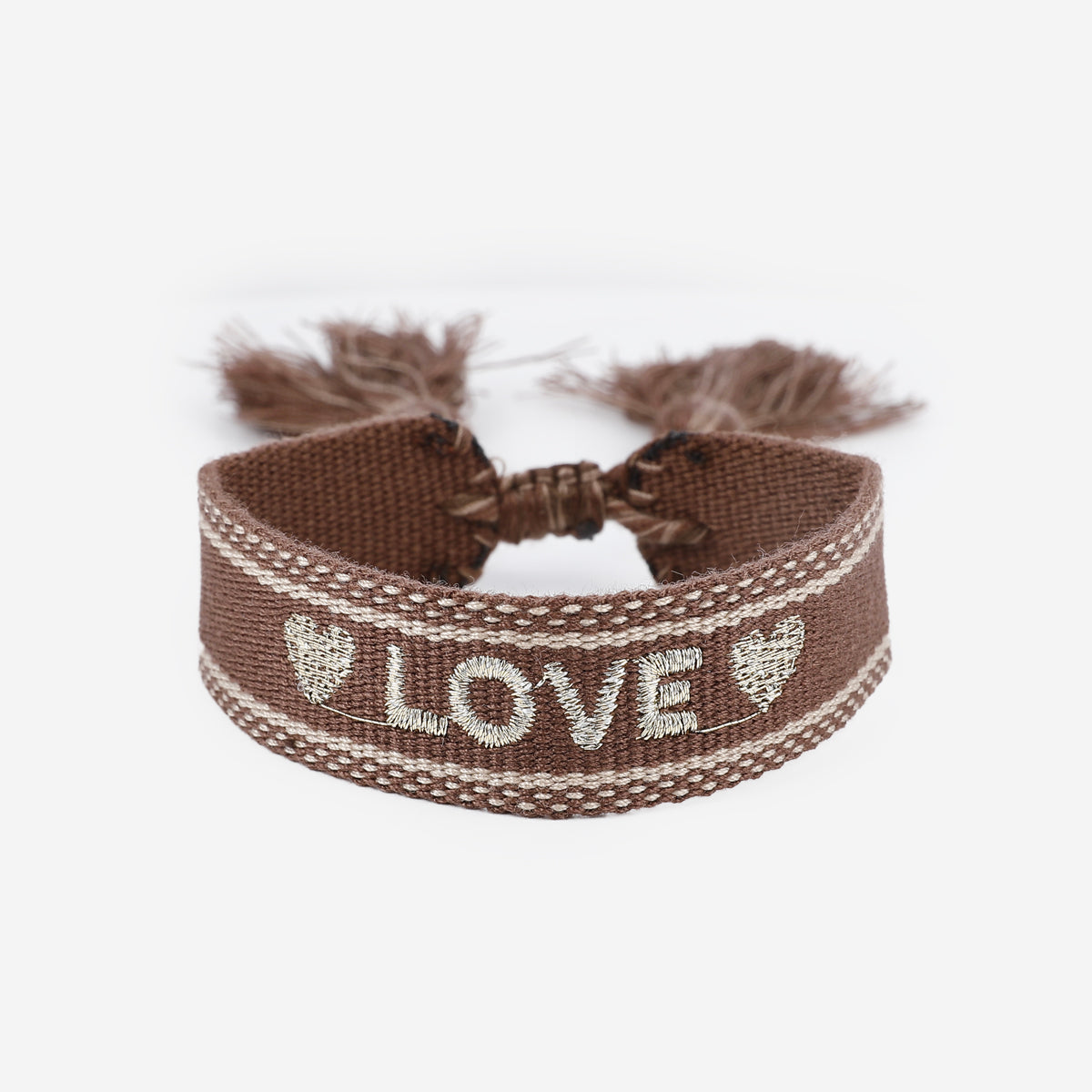 Bracelet en tissus Love