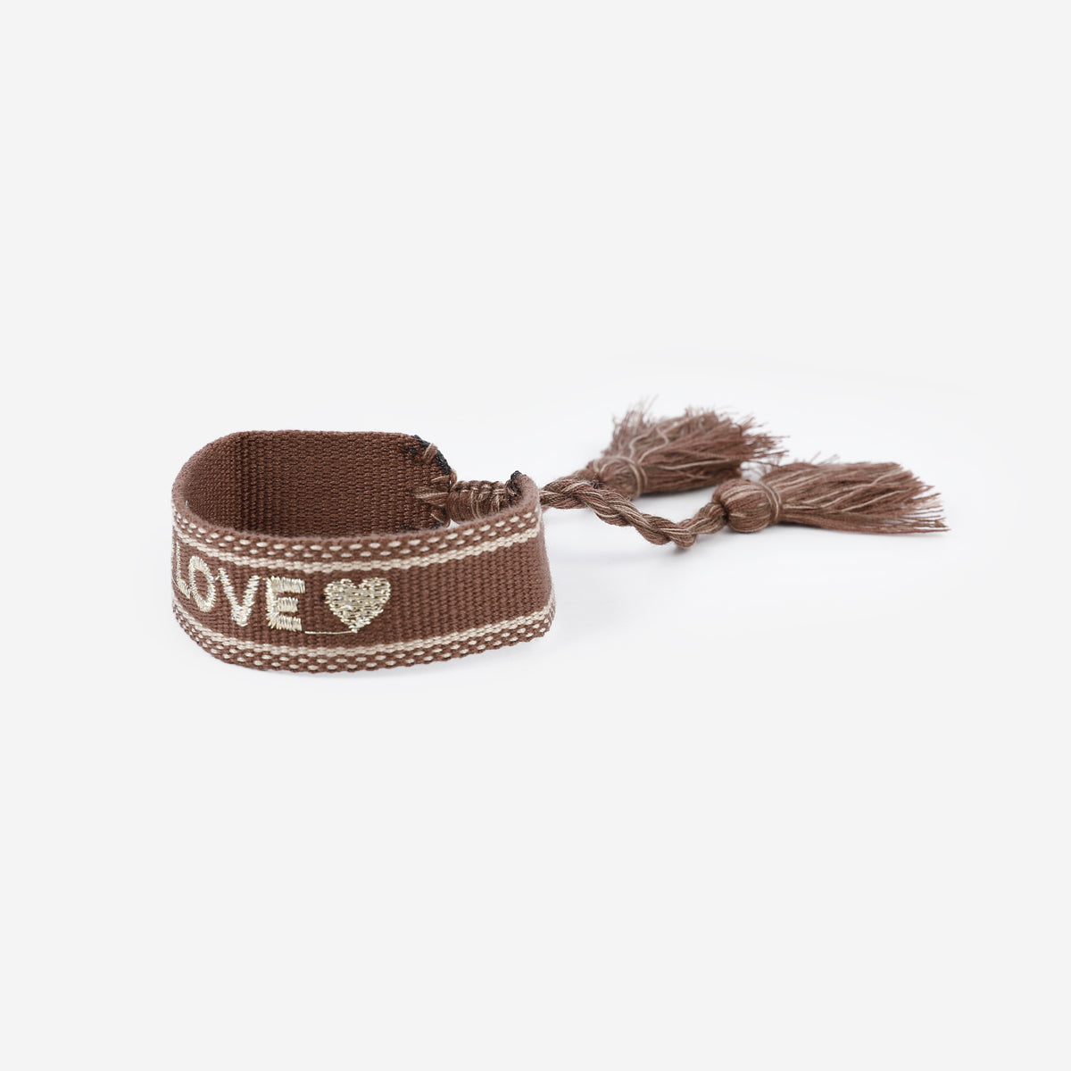 Bracelet en tissus Love