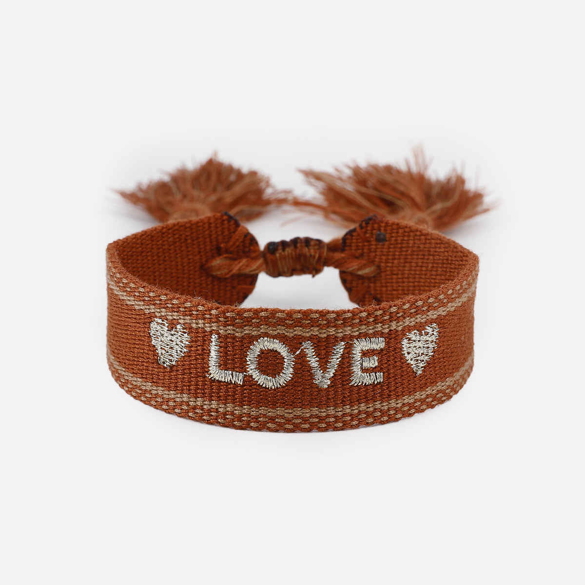 Bracelet en tissus Love