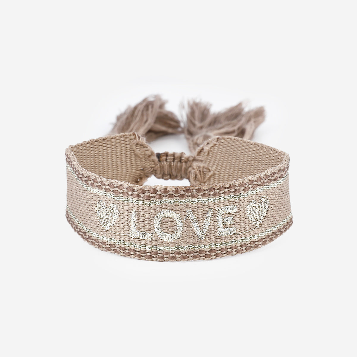 Bracelet en tissus Love