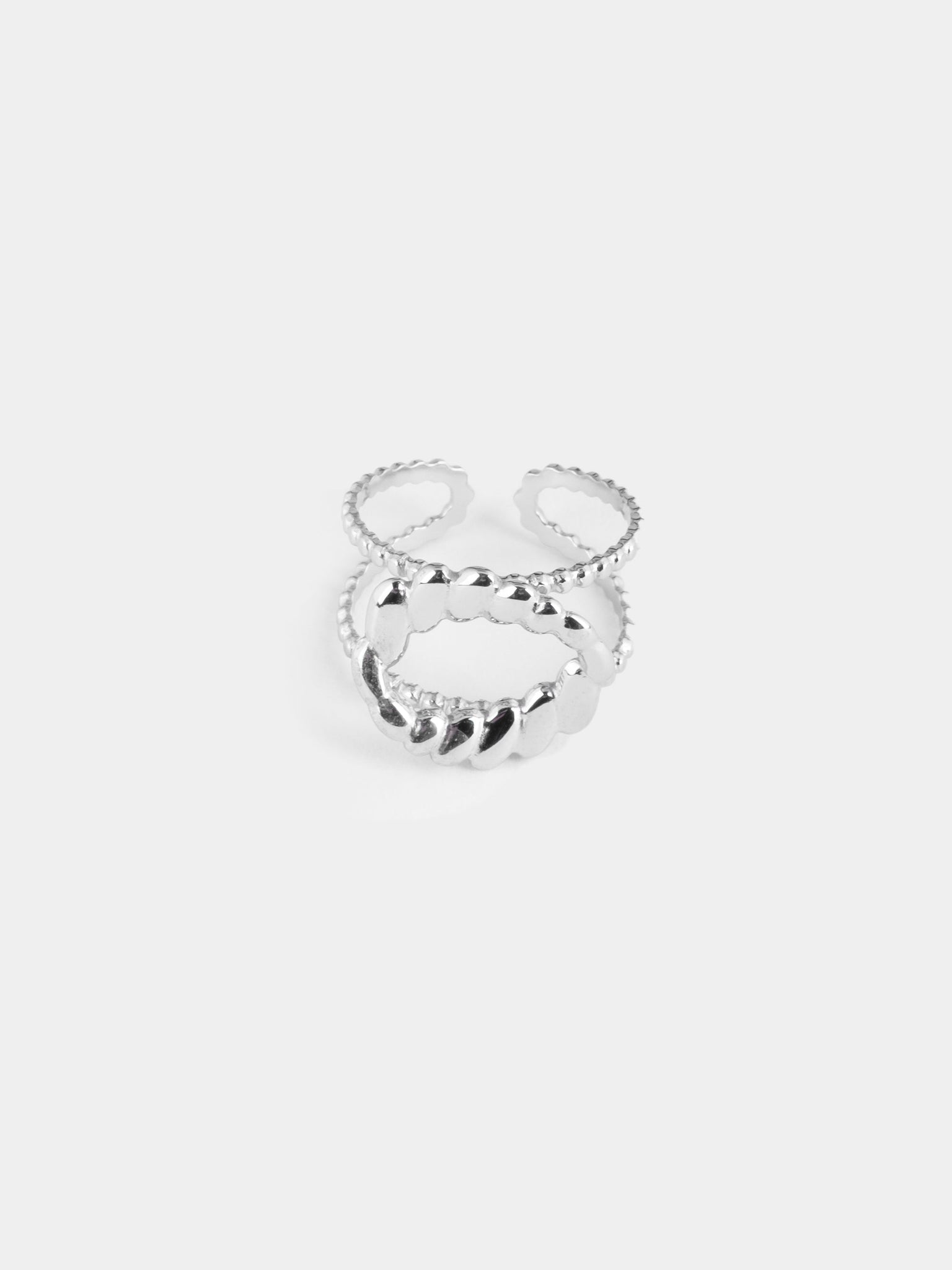Bague ovale et ronde