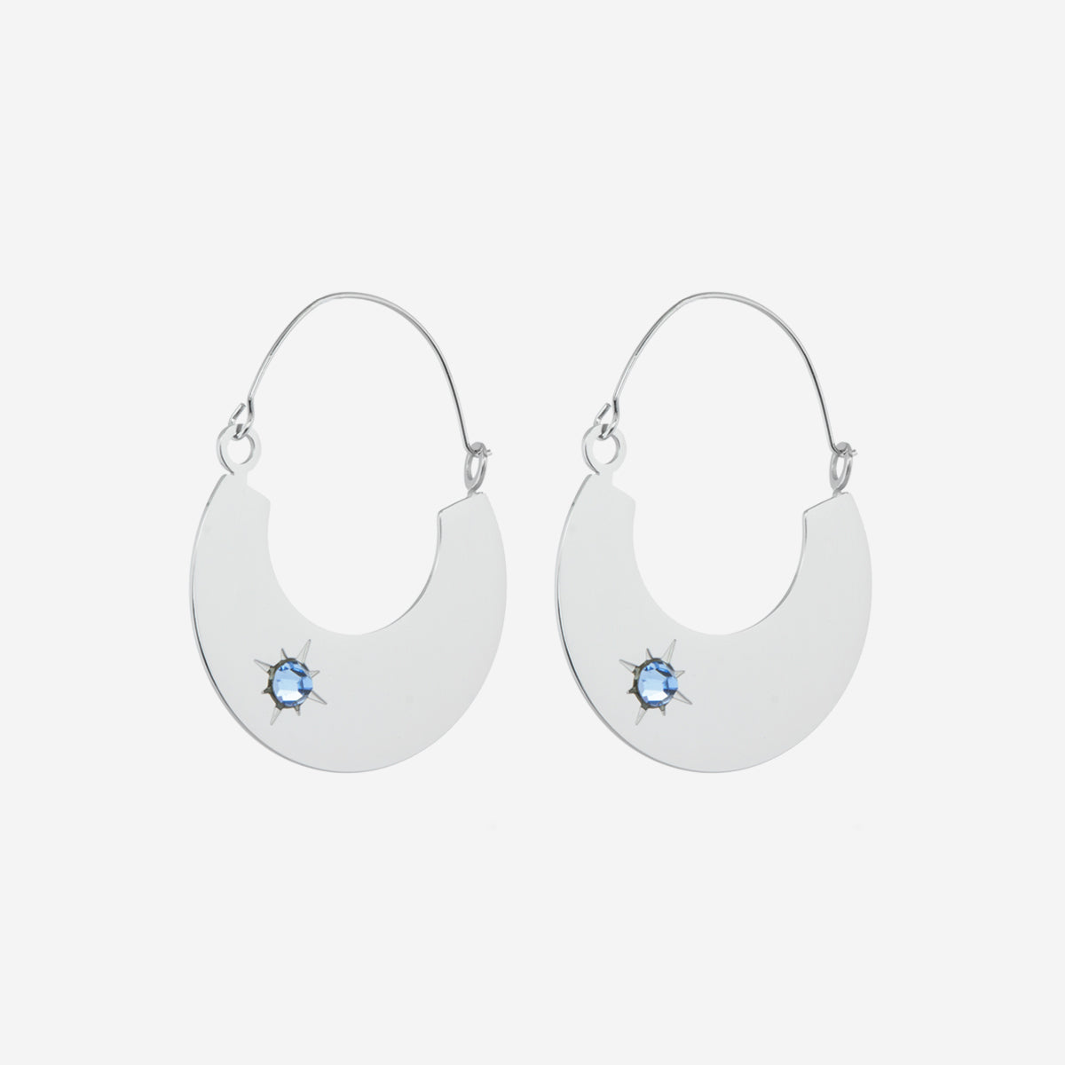 Boucles d'oreilles Lune Cristal