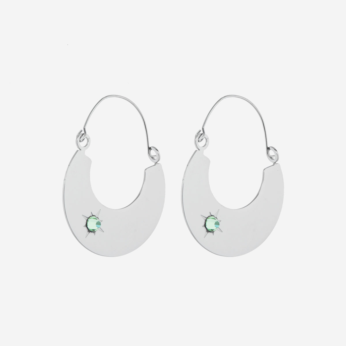 Boucles d'oreilles Lune Cristal
