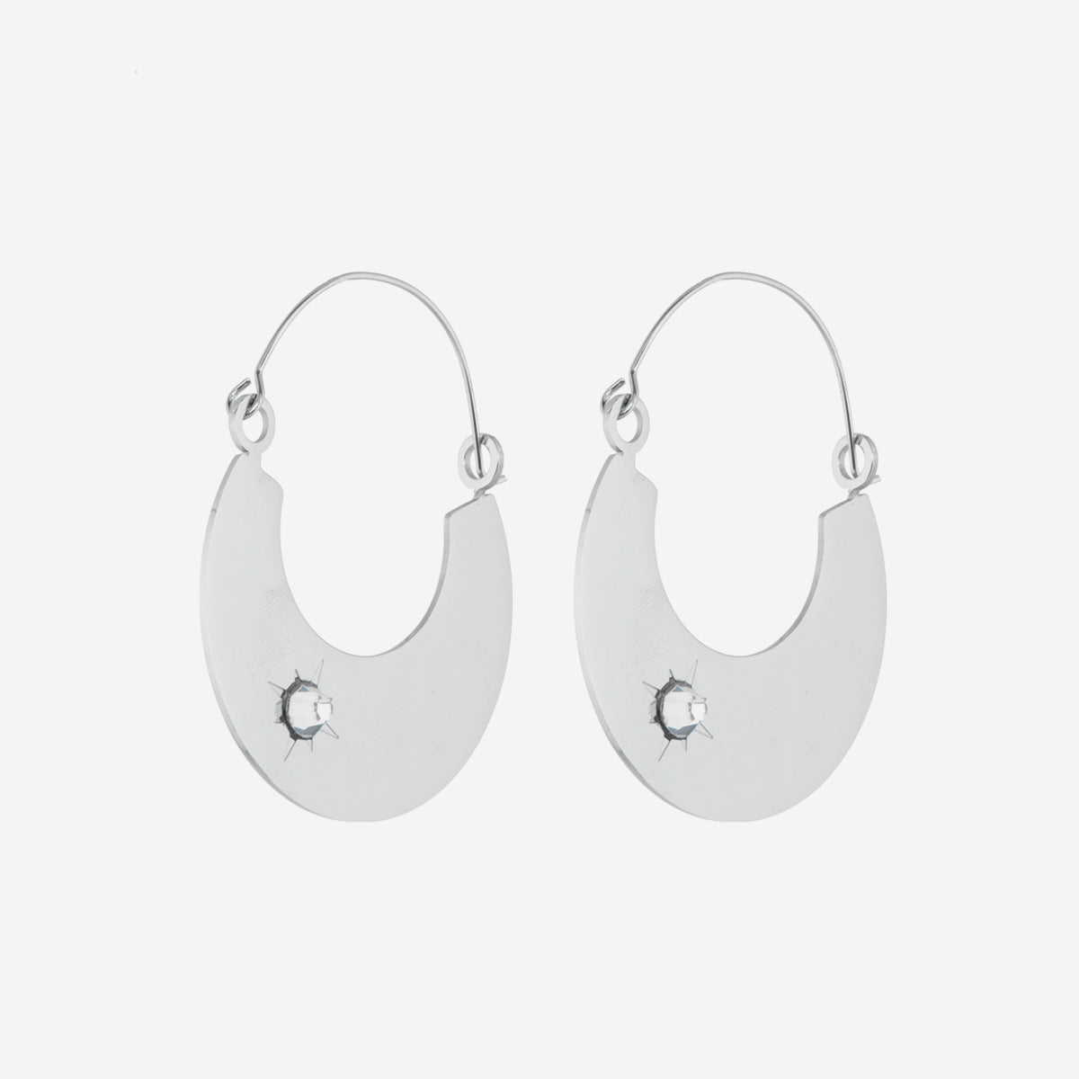 Boucles d'oreilles Lune Cristal