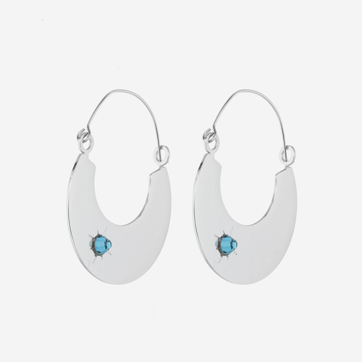 Boucles d'oreilles Lune Cristal