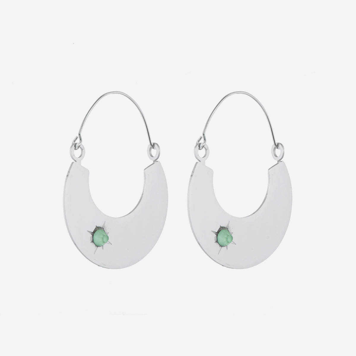 Boucles d'oreilles Lune Cristal
