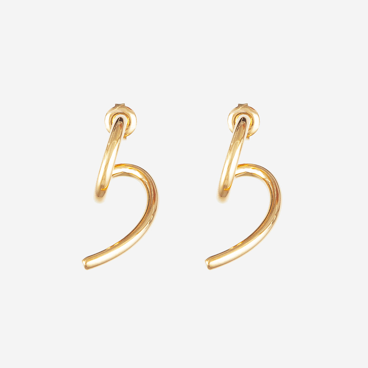 Boucles d'oreilles forme irrégulière fines