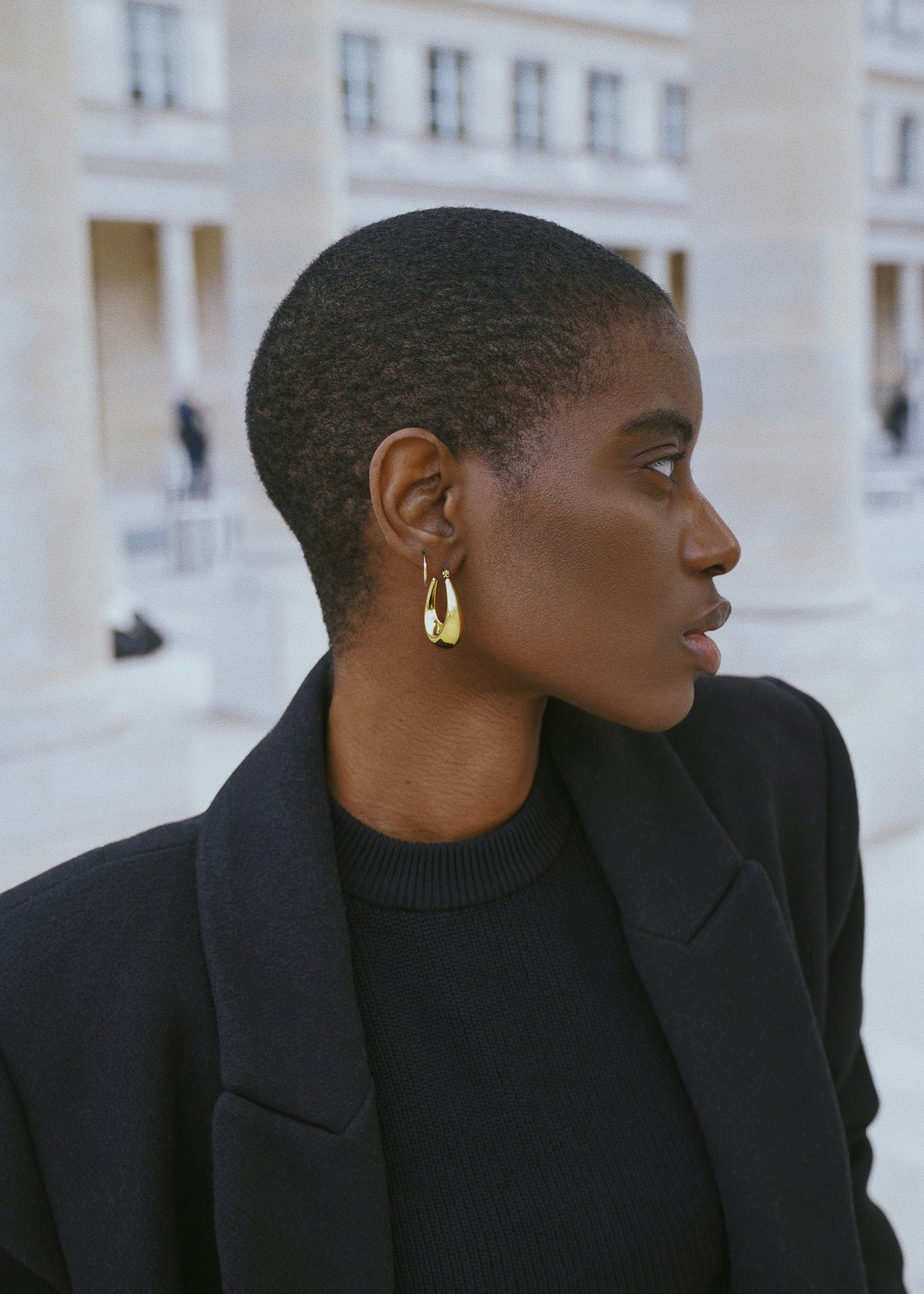 Boucles d'oreilles Ovale épais